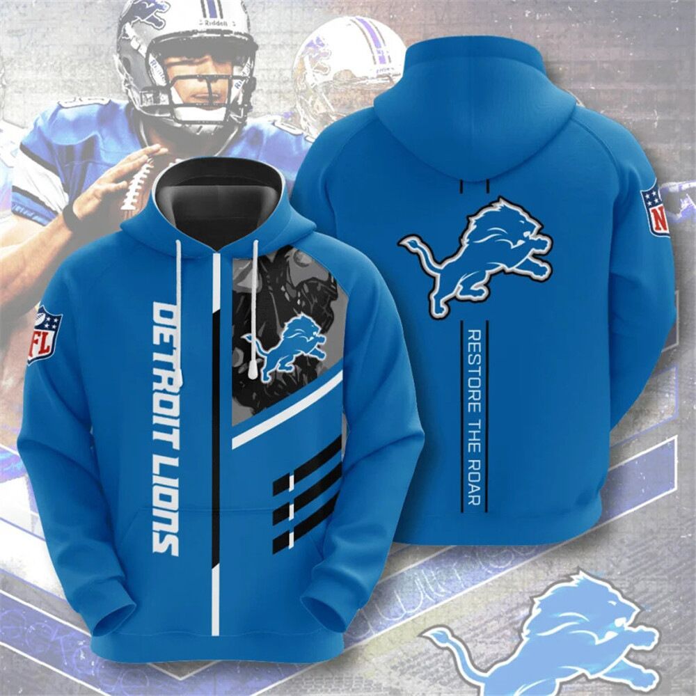 Men's NFL 3D Digital Print Hoodie - Loose Fit