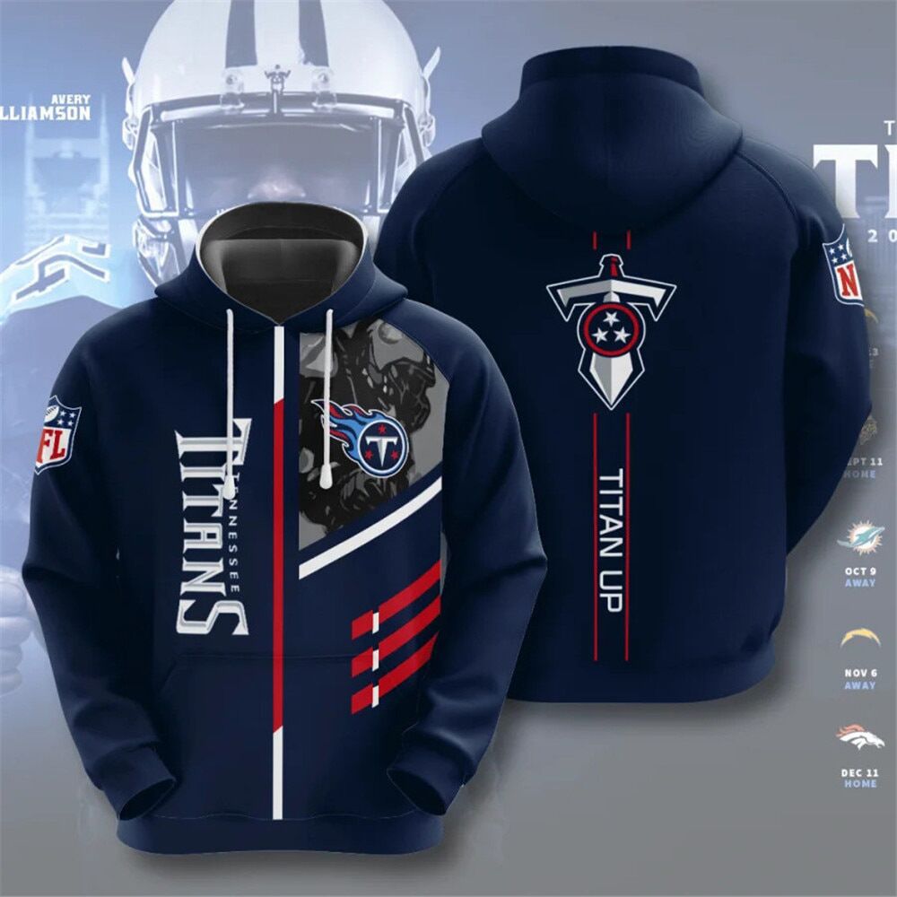Men's NFL 3D Digital Print Hoodie - Loose Fit